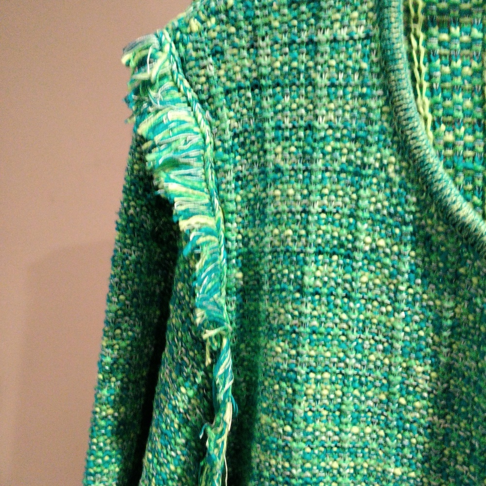 FINAL PRICE Lilly Pulitzer Fringed Knit Sweater Jacket w Signature Gold Buttons - Picture 4 of 15